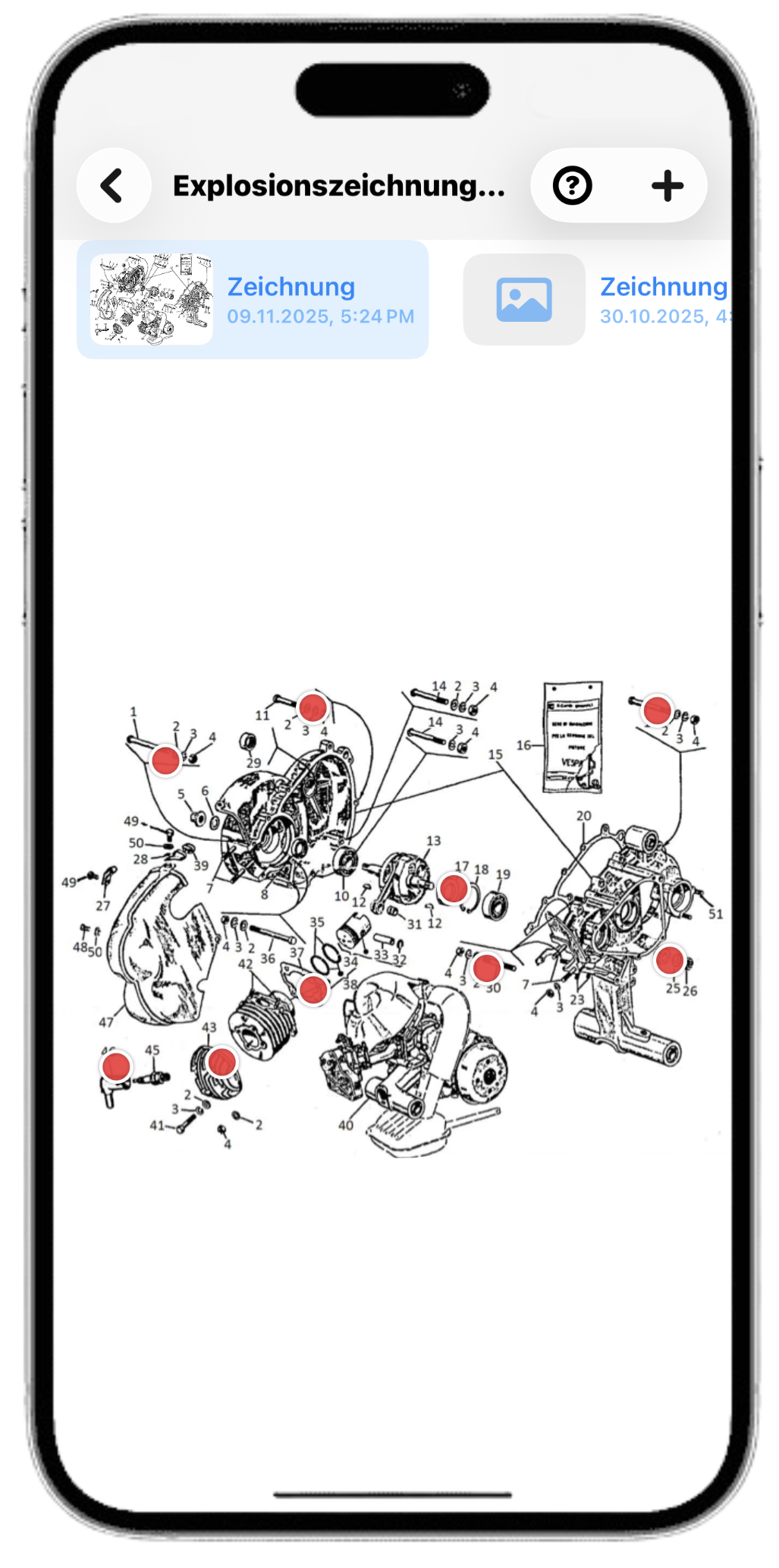 Screenshot Explosionszeichnung